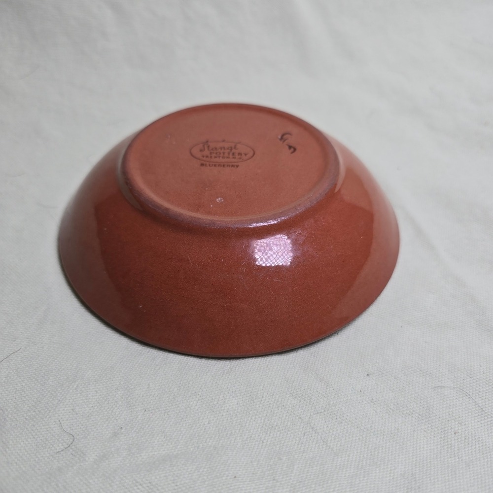 Stangl Pottery Blueberry‎ Fruit Bowl Hand Painted Trenton NJ Decorative Plate - Picture 6 of 7